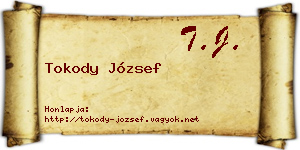 Tokody József névjegykártya